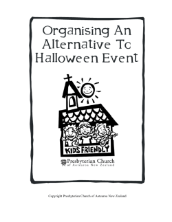Organising an alternative to Halloween event
