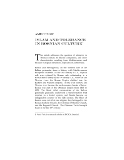 islam and tolerance in bosnian culture1