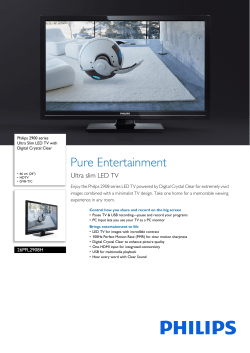 26PFL2908H/12 Philips Ultra Slim LED TV with Digital Crystal Clear