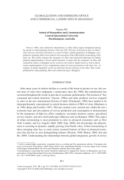 globalization and emerging office and commercial landscapes in