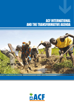 acf international and the transformative agenda