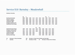 Service Xl0 Barnsley - Meadowhall