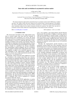 Sum rules and correlations in asymmetric nuclear matter