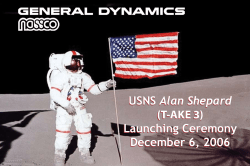 USNS Alan Shepard - General Dynamics NASSCO