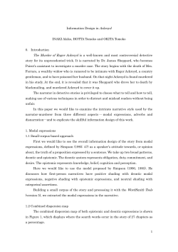 1 Information Design in Ackroyd INAKI Akiko, HOTTA Tomoko and