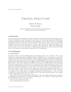 Crystal Structure