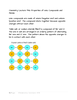 Page Chemistry Lecture #36 Chemistry Lecture #36