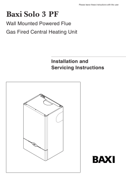 Baxi Solo 3 PF