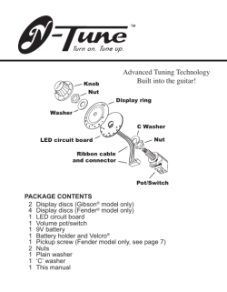 Advanced Tuning Technology Built into the guitar!