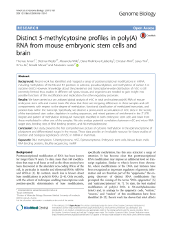 Distinct 5-methylcytosine profiles in poly(A) RNA from mouse