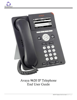 Avaya 9620 IP Telephone End User Guide