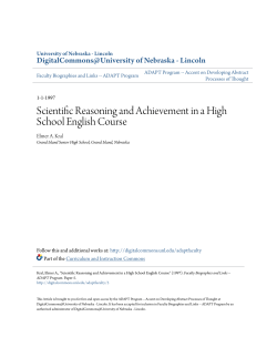 Scientific Reasoning and Achievement in a High School English