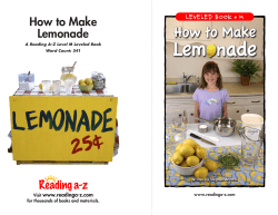 How to Make Lemonade M