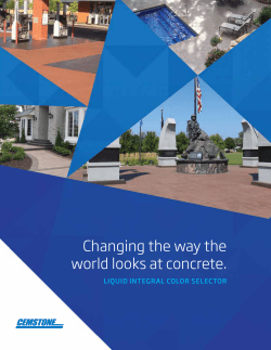 Changing the way the world looks at concrete.