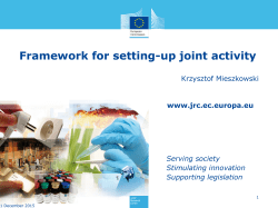 Framework for setting