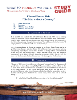 Edward Everett Hale - What So Proudly We Hail