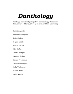 Danthology - Montclair State University