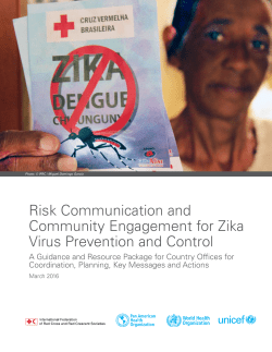 Risk Communication and Community Engagement for Zika Virus