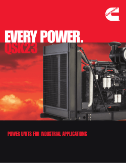 power units for industrial applications