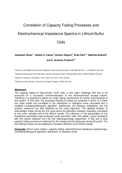 Correlation of Capacity Fading Processes and Electrochemical