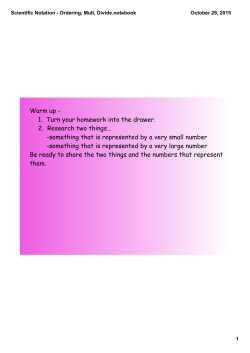 Scientific Notation - Ordering, Mult, Divide.notebook