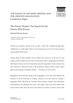 The Flower Hunter: The Search for the Elusive Ellis Rowan