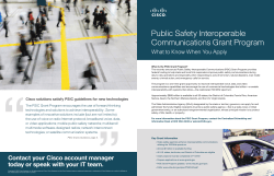 Public Safety Interoperable Communications Grant Program