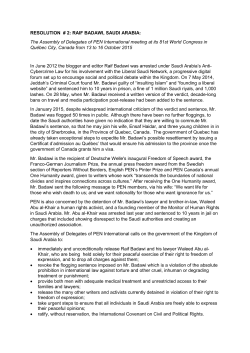 2.RESOLUTION on Saudi Arabia