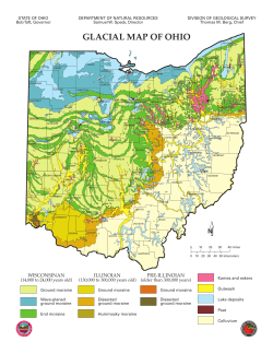 GLACIAL MAP OF OHIO