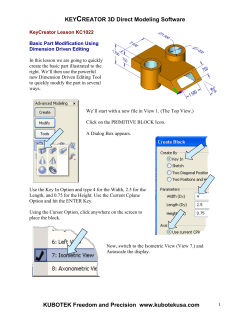 Modifying Solid Models