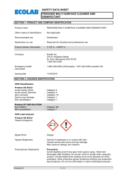 PEROXIDE MULTI SURFACE CLEANER AND DISINFECTANT