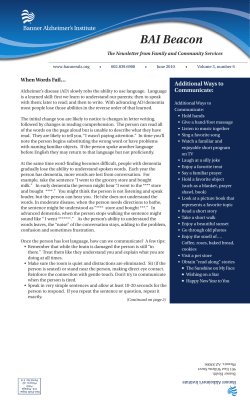 June 2010 - Banner Alzheimer`s Institute