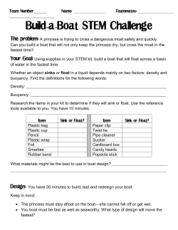 Build-a-Boat STEM Challenge