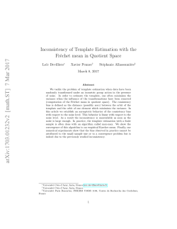 Inconsistency of Template Estimation with the Fr\`echet mean in