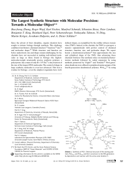 The Largest Synthetic Structure with Molecular Precision: Towards a