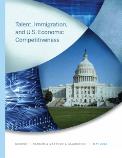 Talent, Immigration, and US Economic Competitiveness