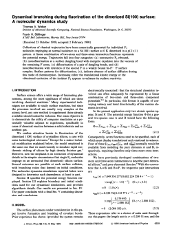 A molecular dynamics study