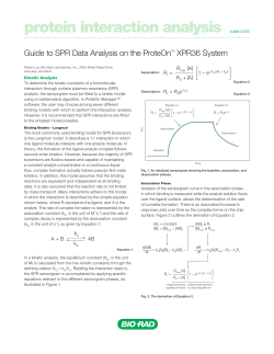 protein interaction analysis bulletin 6300 - Bio-Rad