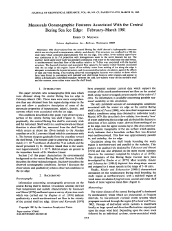 Mesoscale Oceanographic Features Associated With the Central