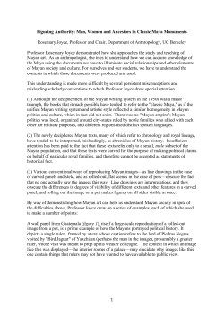 Figuring Authority in Classic Maya Monuments