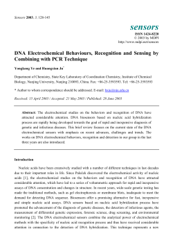 DNA Electrochemical Behaviours, Recognition and Sensing by