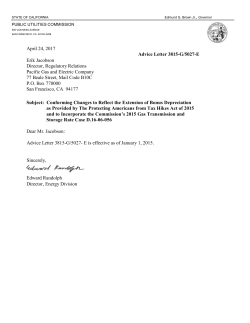 April 24, 2017 Advice Letter 3815-G/5027