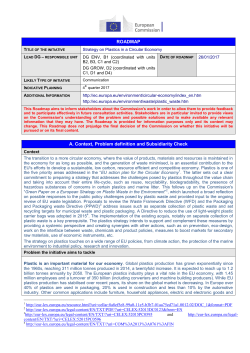 Strategy for Plastics - European Commission