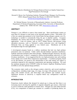Methane Selective Membranes for Nitrogen Removal