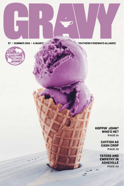 HOPPIN` JOHN? WHO`S HE? CATFISH AS CASH CROP TATERS