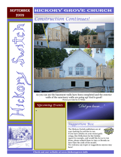 09-09 Hickory Switch - Hickory Grove Church