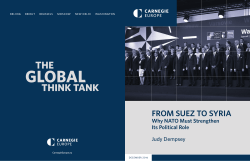 From Suez to Syria: Why NATO Must Strengthen Its Political Role