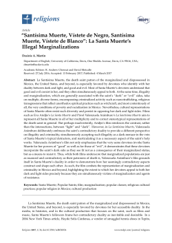 &ldquo;Sant&iacute;sima Muerte, V&iacute;stete de Negro, Sant&iacute;sima Muerte