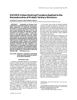 ESCHER: A New Docking Procedure Applied to the Reconstruction