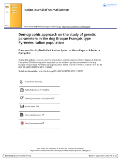 Demographic approach on the study of genetic parameters in the